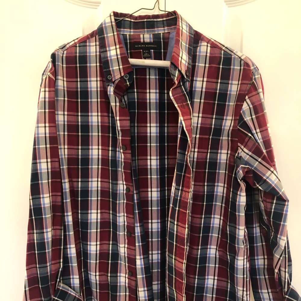 Banana Republic casual dress shirt. - L 16 1/2